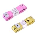150cm/60 Inch Body Measuring Tape | Tape Measure(Pink, Yellow)
