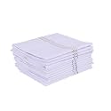 Premium Men’s Cotton Handkerchief White Big Extra Soft Super Absorbent Hanky Rumaal Set, 100% pure cotton