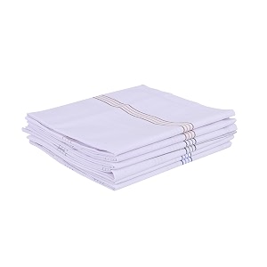 premium mens cotton handkerchief white big extra soft super absorbent hanky rumaal set 100 pure cotton