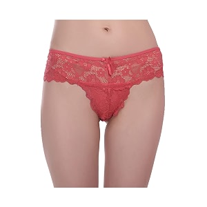women39s polyestersexy lace thong pantybikini briefslow waist underwearstylish designer innerwearcolour-red sz-l