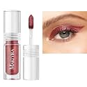 Burgundy Glitter Eyeshadow Liquid Dark Red Shimmer Eye Shadow for Women