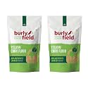 BURLYFIELD Yellow Corn Flour | Gluten-Free Makki Ka Atta | Healthy High Fiber cornflour powder | 1 kg Fresh Ground Atta | 500g x 2