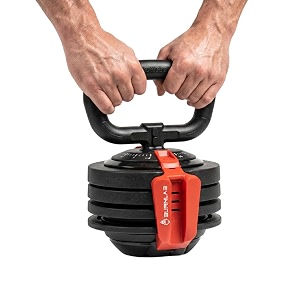 burnlab stack adjustable kettlebell 10kg different weight levels from 2-40 lbs perfect for abs arms legs