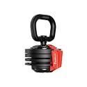 Burnlab Stack Adjustable Kettlebell (12kg). Different Weight Levels from 2-40 lbs. Perfect for Abs, Arms, Legs