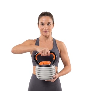 burnlab orbit adjustable kettlebell 9kg 7 weight levels from 10-40 lbs perfect for abs arms legs
