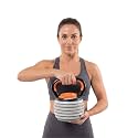 Burnlab Orbit Adjustable Kettlebell (9kg). 7 Weight Levels from 10-40 lbs. Perfect for Abs, Arms, Legs
