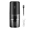 Burr Coffee Grinders, Rechargeable Coffee Grinder, Lightweight Coffee Grinder, Robust Coffee Machine, Rechargeable Espresso Grinder for Travel, Camping, Driving, Home Offices