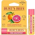 Burt's Bees 100% Natural Moisturizing Lip Balm, Pink Grapefruit with Beeswax & Fruit Extracts, 1 Tube