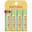 Burt's Bees 100% Natural Origin Moisturizing Lip Balm, Cucumber Mint with Beeswax, 4 Tubes