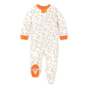 burt39s bees baby unisex-baby sleep amp play organic one-piece romper-jumpsuit pj zip front footed pajama