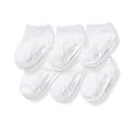 Burt's Bees Baby Unisex Baby, 6-pack Ankle Socks With Non-slip Grips, Made With Organic Cotton