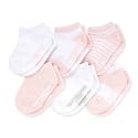Burt's Bees Baby Unisex Baby, 6-pack Ankle Socks With Non-slip Grips, Made With Organic Cotton