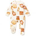 Burt's Bees Baby unisex-baby Sleep &amp; Play, Organic One-piece Romper-jumpsuit Pj, Zip Front Footed Pajama