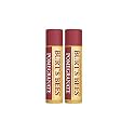 Burt's Bees Lip Balm, Pomegranate Oil, 0.15 oz, 2 pack, Burgundy,(ba-boo-byi-com2551)