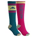 Burton Women's Weekend Midweight Ski/Snowboard Sock 2-Pack
