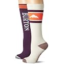 Burton Women's Weekend Midweight Ski/Snowboard Sock 2-Pack