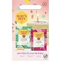 Burts Bees Birthday Kit, Birthday Cake Lip Balm, 100% naturally derived lip balm gift set, Refreshing Sheet Mask with Cucumber, Calming Sheet Mask with Rose, 0.15 oz./0.33 oz./0.33 oz.