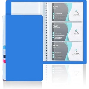 business card organizer business card holder book portable business card binder file sleeve storage business card holders name card holder for men amp women 120 pockets