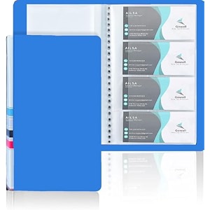 business card organizer business card holder book portable business card binder file sleeve storage business card holders name card holder for men amp women 480 pockets