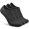 Busy Socks No Show Thin Merino Wool Blend Running Socks with Non-Slip Grips