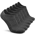 Busy Socks No Show Thin Merino Wool Blend Running Socks with Non-Slip Grips