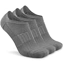 Busy Socks No Show Thin Merino Wool Blend Running Socks with Non-Slip Grips