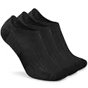 Busy Socks No Show Thin Merino Wool Blend Running Socks with Non-Slip Grips