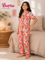 BUTRUKIDS Kids Nightwear Girls Printed Cotton