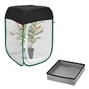 Butterfly Habitat Cage 15.7" x 15.7" x 23.6", Pop-up Caterpillar Enclosure with Poop Tray for Easy Clean, Outdoor Monarch Butterfly & Insect Net Cages Terrarium with Sunshade Top.