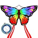 Butterfly Kite for Kids & Adults, Large Single Line Beach Kite Easy to Fly