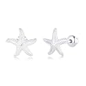 Butterfly Ladybug Unicorn Sloth Flamingo Dog Cat Turtle Angel Koala Daisy Panda Stud Earrings for Girls Women - Sterling Silver Hypoallergenic Animal Earrings with Secure Screw Backs