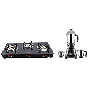 butterfly smart glass 3 burner gas stove black manual amp hero plus mixer grinder 550 w grey small amp jet elite 750-watt mixer grinder grey