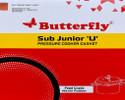Butterfly Sub Junior U Food Grade Nitrile Rubber for (2L, 2L Sub Junior Pan, 3L) 17 mm Pressure Cooker Gasket
