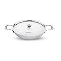 Butterfly Tez Triply Kadai with Lid | 26 CM | 3 Litre| Stay Cool Handle | Induction Compatible | Even Heat Distribution &amp; Faster Cooking | for Cooking Curry, Dal, Deep Fry | 10 Year Warranty | Silver