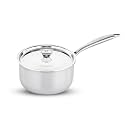 Butterfly Tez Triply Milk/Sauce Pan with SS Lid | 2.1 Litre| 18 CM | Stay Cool Handle | Induction Compatible | for Cooking Curry, Deep Fry, Saute, Rice, Milk Boil | 10 Year Warranty | Silver