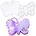 Butterfly Trinket Box Resin Silicone Tray with Lid for Epoxy Polymer Clay Concrete Cement, DIY Jewelry Storage Case 13-Slot 5.8x4x0.8inch