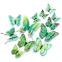 OPSEAM 3D Butterfly Wall Decor Butterfly Decorations Stickers with Magnets