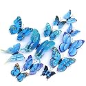 OPSEAM 3D Butterfly Wall Decor Butterfly Decorations Stickers with Magnets