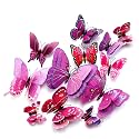 OPSEAM 3D Butterfly Wall Decor Butterfly Decorations Stickers with Magnets