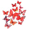 OPSEAM 3D Butterfly Wall Decor Butterfly Decorations Stickers with Magnets