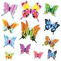 OPSEAM 3D Butterfly Wall Decor Butterfly Decorations Stickers with Magnets