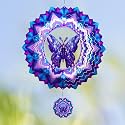 Butterfly Wind Spinner,Hanging Wind Spinners Outdoor for Garden Decoration，12 inch 3D Stainless Steel Wind Sculpture for Indoor/Outdoor Decor
