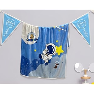 butterthief multipurpose cartoon print light weight blanket  soft cozy plush all seasons blankets for 0-5 years  wrapper cum blanket for baby boys girlsnew born kids toddler blue whale