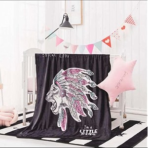 butterthief multipurpose cartoon print light weight blanket  soft cozy plush all seasons blankets for 0-5 years  wrapper cum blanket for baby boys girlsnew born kids toddler black lion