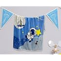 Butterthief Multipurpose Cartoon Print Light Weight Blanket | Soft Cozy Plush All Seasons Blankets for 0-5 Years | Wrapper Cum Blanket for Baby Boys, Girls,New Born Kids Toddler (Blue Whale)