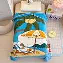 Butterthief Multipurpose Cartoon Print Light Weight Blanket | Soft Cozy Plush All Seasons Blankets for 0-5 Years | Wrapper Cum Blanket for Baby Boys, Girls,New Born Kids Toddler (Hello Winter)