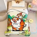 Butterthief Multipurpose Cartoon Print Light Weight Blanket | Soft Cozy Plush All Seasons Blankets for 0-5 Years | Wrapper Cum Blanket for Baby Boys, Girls,New Born Kids Toddler (Tiger King)