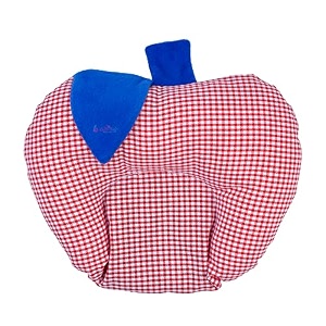 butterthief round head shape mustard seed rai pillow for newborn baby neck pillow 0-12 months infant pillow apple red