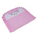 Butterthief Round Head Shape Mustard Seed Rai Pillow for Newborn Baby Neck Pillow 0-12 Months Infant Pillow (Pink)