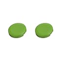 Button Caps,2PCS 26mm Leverless Controller Keycaps Replacement Button Caps for Mechanical PushButtons,Large Size Arcade Button Accessories (Green)